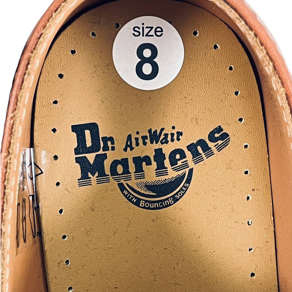 Dr. Martens NEW 1461 Carrara Leather Oxford Shoes in Saddle Tan Men's Size 8 - Picture 15 of 16